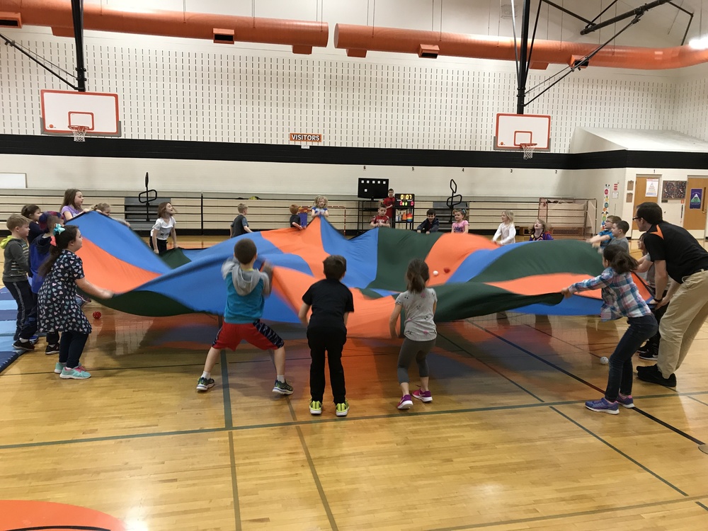 Who remembers playing with the parachute in P.E. back in grade school?