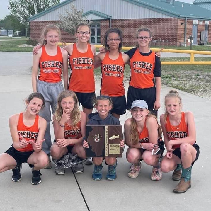 7th grade girls track sectional champs! 